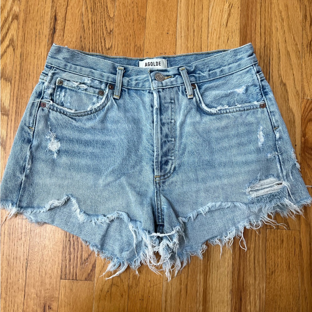 AGOLDE Parker Light Blue Women's Jean shorts